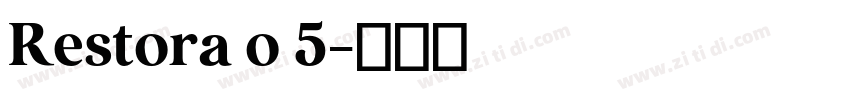 Restora o 5字体转换